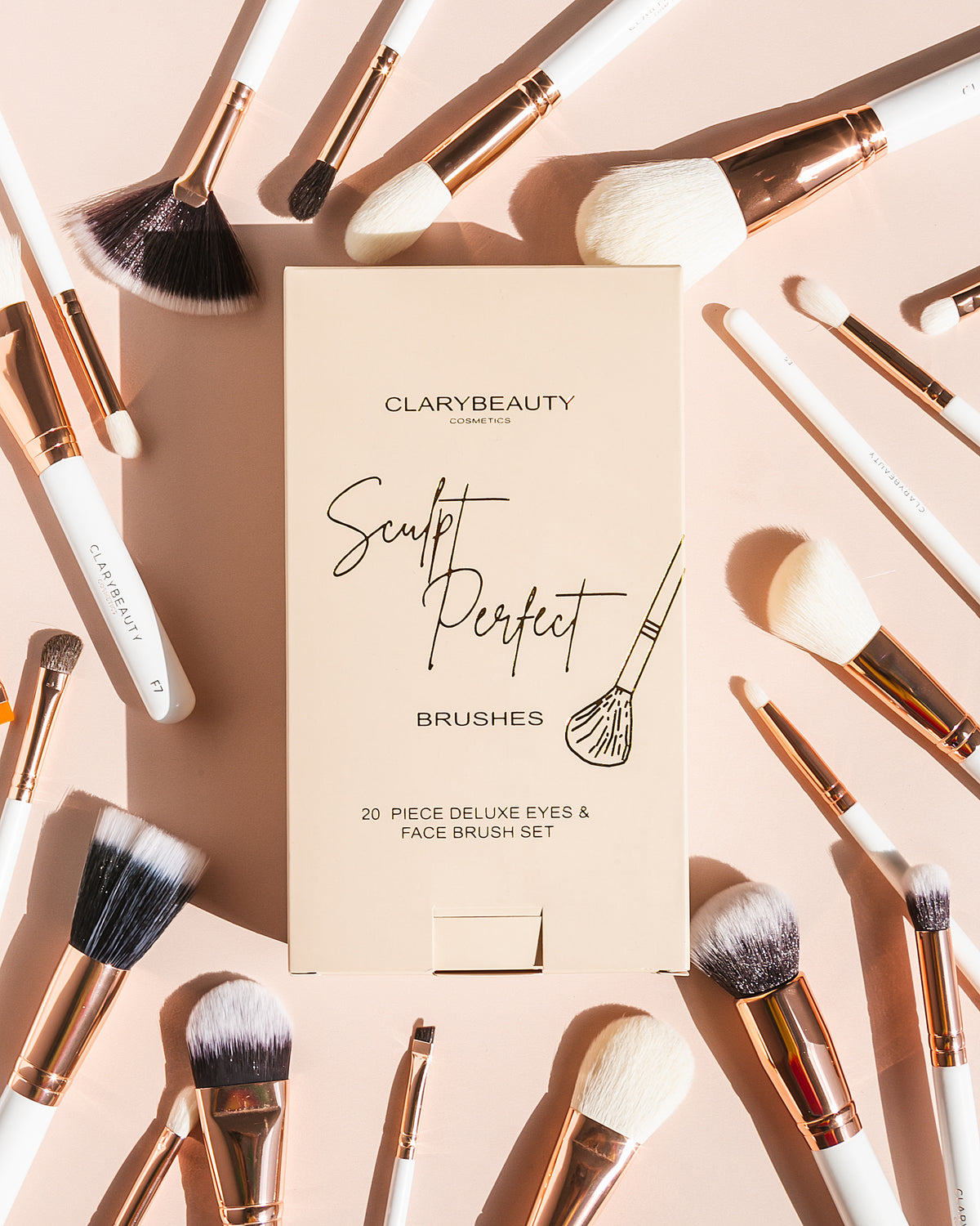 SCULPT PERFECT 20 PIECE SET BRUSHES Clarybeauty Cosmetics